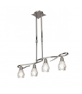 Amel Telescopic 4 Light L1 SGU10 Bar Polished Chrome CFL Lamps INCLUDED-1