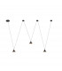 Antaras 3 Light Linear Pendant 24W LED 3000K 1770lm Black 3yrs Warranty-1