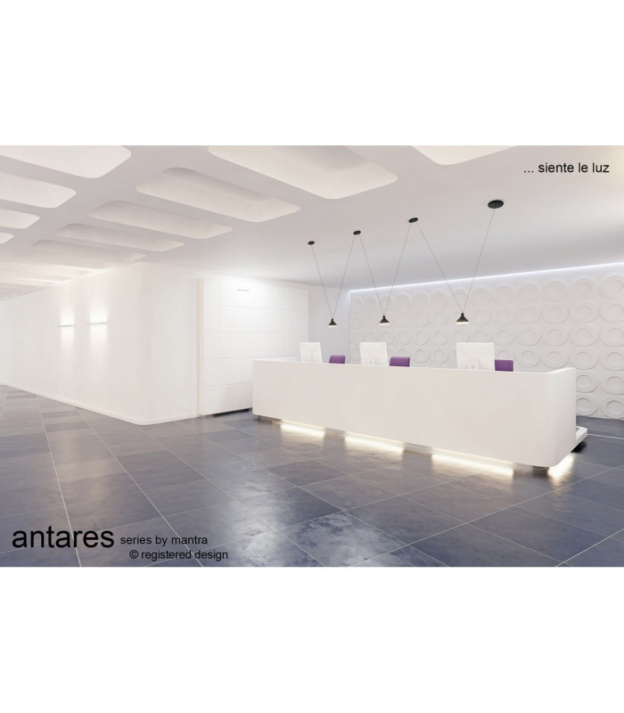 Antaras 3 Light Linear Pendant 24W LED 3000K 1770lm Black 3yrs Warranty-3