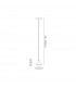 Antaras 1 Light Pendant 8W LED 3000K 590lm Black 3yrs Warranty-9
