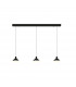 Antaras 3 Light Linear Bar Pendant 24W LED 3000K 1770lm Black 3yrs Warranty-1