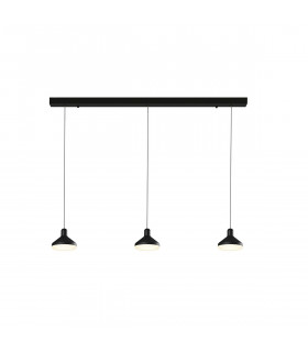 Antaras 3 Light Linear Bar Pendant 24W LED 3000K 1770lm Black 3yrs Warranty-1