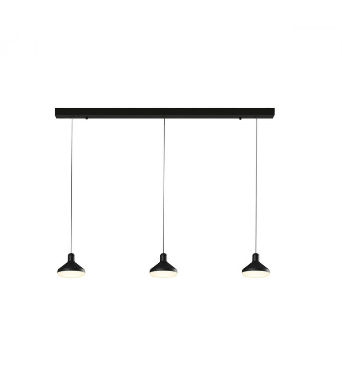 Antaras 3 Light Linear Bar Pendant 24W LED 3000K 1770lm Black 3yrs Warranty-1