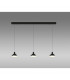 Antaras 3 Light Linear Bar Pendant 24W LED 3000K 1770lm Black 3yrs Warranty-2