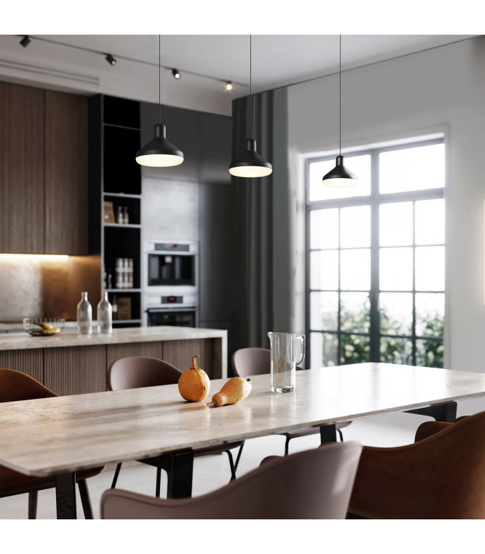 Antaras 3 Light Linear Bar Pendant 24W LED 3000K 1770lm Black 3yrs Warranty-4