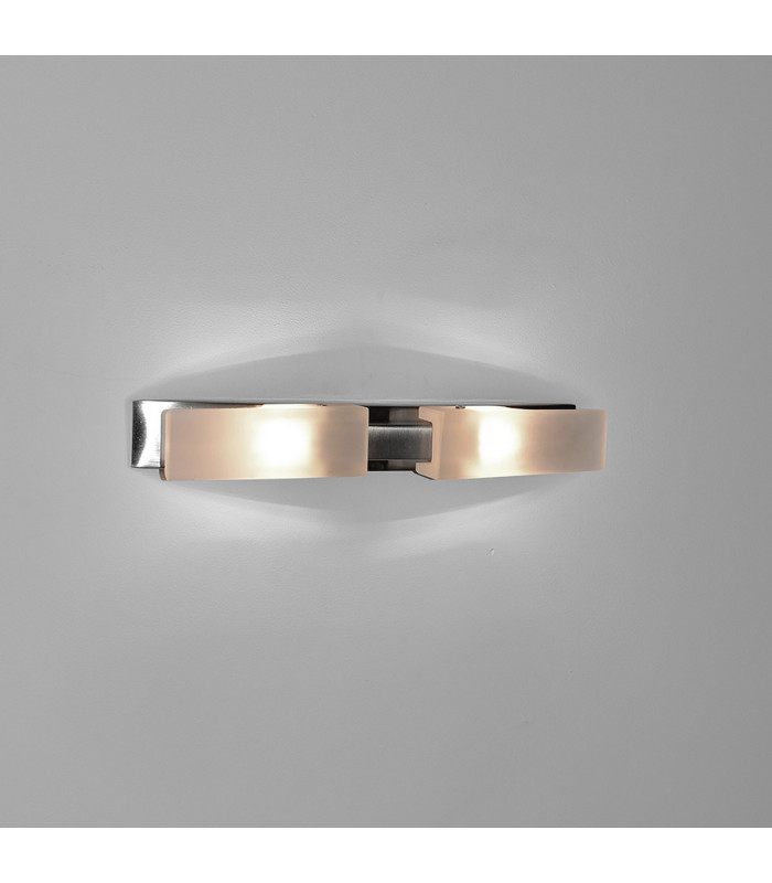 (0037 007) Arco Wall 2 Light G9 Satin Nickel-2