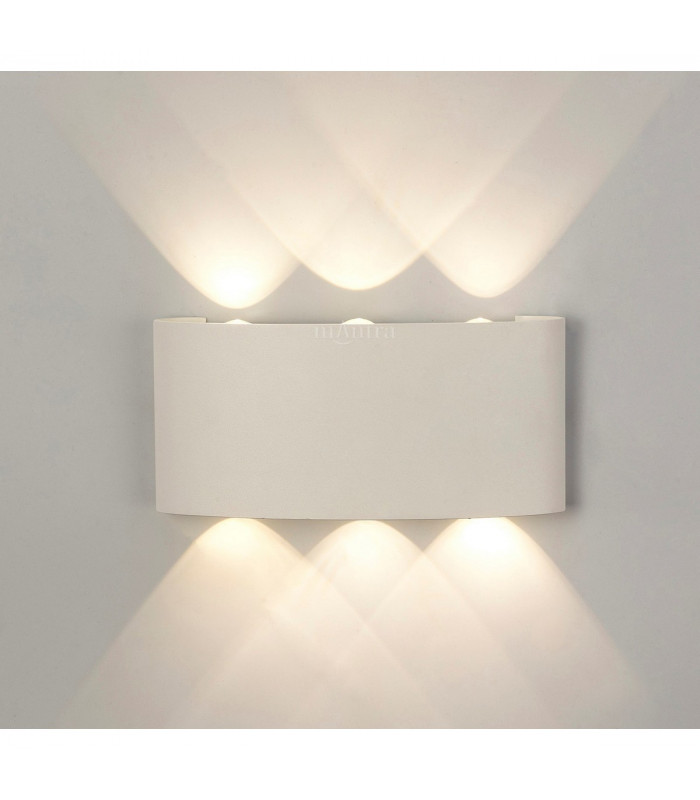 Arcs Wall Lamp 8W LED 3000K 830lm IP54 Sand White 3yrs Warranty-3