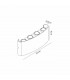 Arcs Wall Lamp 8W LED 3000K 830lm IP54 Sand White 3yrs Warranty-6