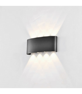 Arcs Wall Lamp 8W LED 3000K 830lm IP54 Anthracite 3yrs Warranty-2