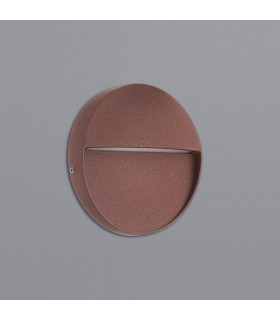 Baker Wall Lamp Small Round 3W LED 3000K 210lm IP54 Rust Brown 3yrs Warranty-2