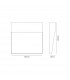 Baker Wall Lamp Large Square 6W LED 3000K 420lm IP54 Rust Brown 3yrs Warranty-4
