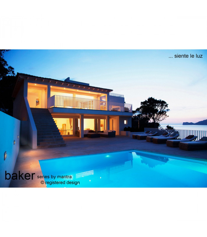 Baker Wall Lamp Small Square 3W LED 3000K 210lm IP54 Rust Brown 3yrs Warranty-3