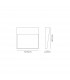 Baker Wall Lamp Small Square 3W LED 3000K 210lm IP54 Rust Brown 3yrs Warranty-4