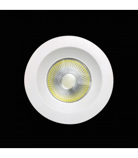 Basico COB Downlight 9.5cm Round 5W COB LED 4000K 450lm Matt White Driver Included 3yrs Warranty-2