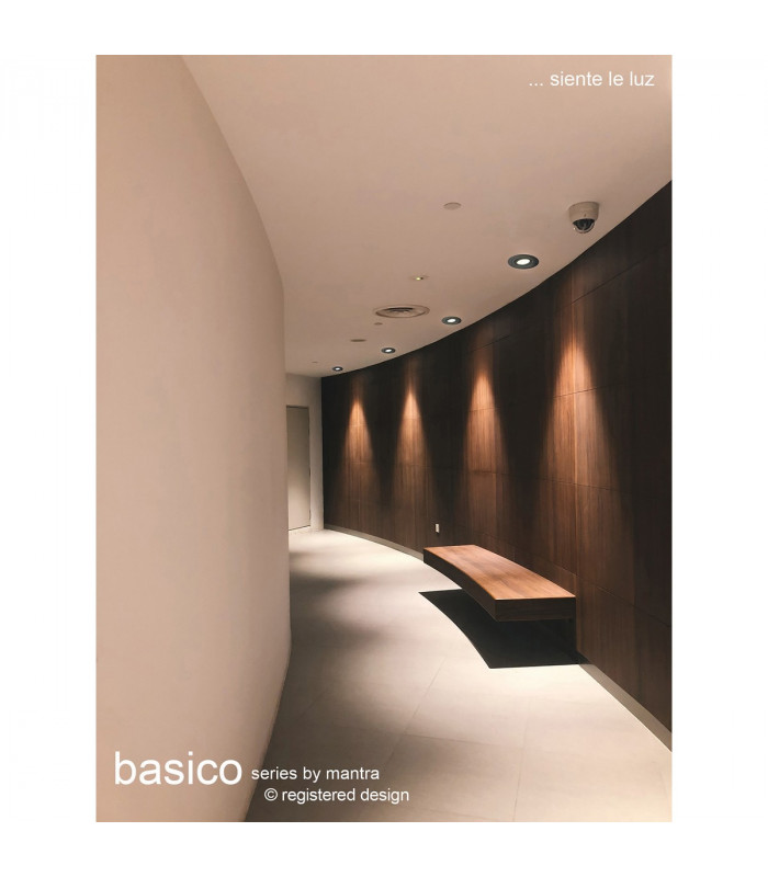 Basico GU10 Downlight 9.5cm Round 1 x GU10 Max 12W Aluminium Cut Out: 80mm Lampholder Included-4