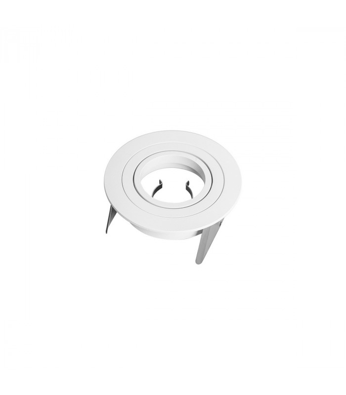 Basico GU10 Downlight 9.5cm Round 1 x GU10 Max 12W White Cut Out: 80mm Lampholder Included-1