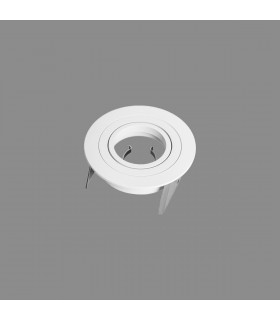 Basico GU10 Downlight 9.5cm Round 1 x GU10 Max 12W White Cut Out: 80mm Lampholder Included-2
