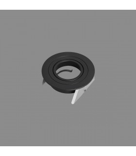 Basico GU10 Downlight 9.5cm Round 1 x GU10 Max 12W Black Cut Out: 80mm Lampholder Included-2