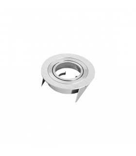 Basico GU10 Downlight 9.5cm Round 1 x GU10 Max 12W Satin Nickel Cut Out: 80mm Lampholder Included-1