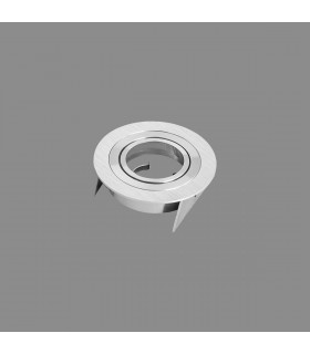 Basico GU10 Downlight 9.5cm Round 1 x GU10 Max 12W Satin Nickel Cut Out: 80mm Lampholder Included-2