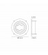 Basico GU10 Downlight 9.5cm Round 1 x GU10 Max 12W Satin Nickel Cut Out: 80mm Lampholder Included-3