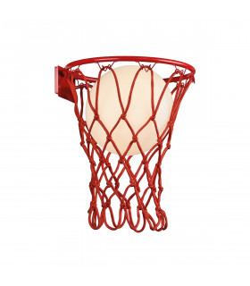 Basketball Wall Lamp 1 x E27 Matt Red-1