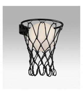 Basketball Wall Lamp 1 x E27 Matt Black-2