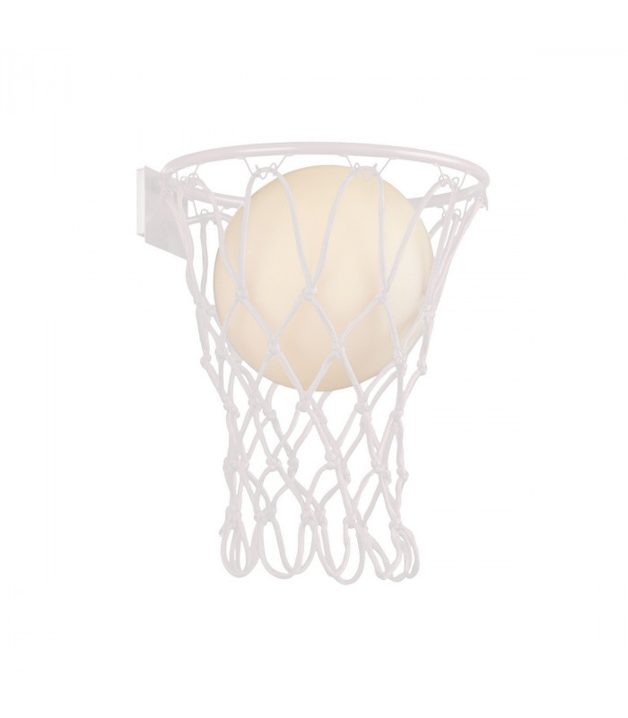 Basketball Wall Lamp 1 x E27 Matt White-1