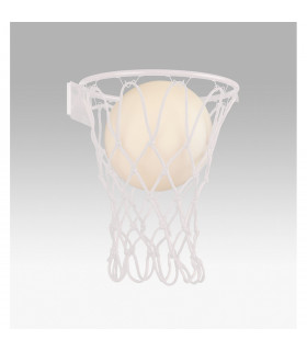 Basketball Wall Lamp 1 x E27 Matt White-2