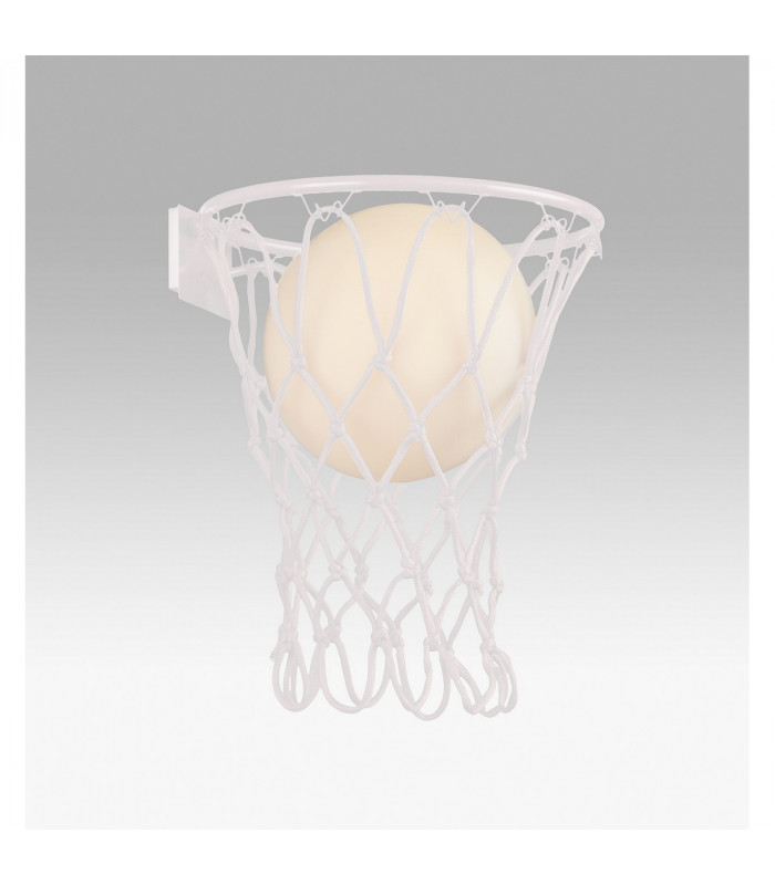 Basketball Wall Lamp 1 x E27 Matt White-2