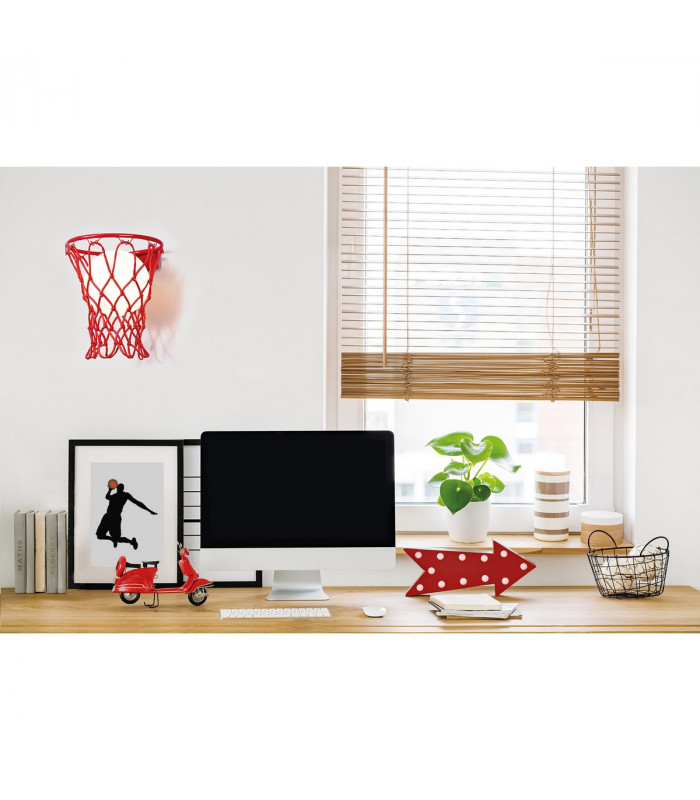 Basketball Wall Lamp 1 x E27 Matt White-4