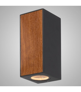 Beret Wall Lamp 2 x GU10 IP65 Graphite 2yrs Warranty-2