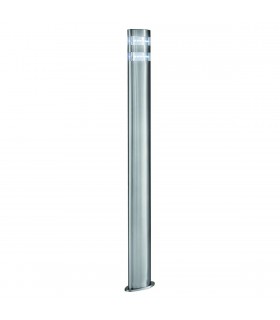LED Outdoor Bollard Post Light Satin Silver, Stainless Steel IP44 - 1