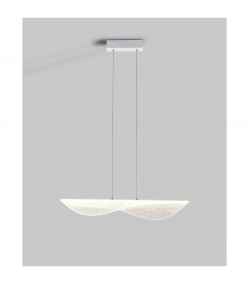 Bianca Pendant, 40W LED, 3000K, 2450lm, White, Acrylic, 3yrs Warranty