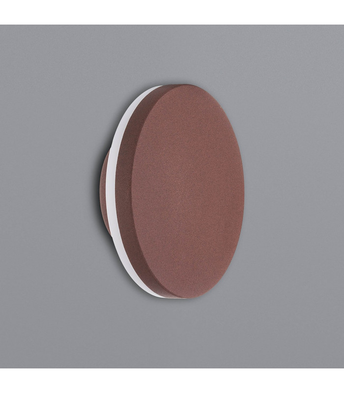 Bora Round Wall Lamp 9.6W LED 3000K 720lm IP54 Rust Brown 3yrs Warranty-2