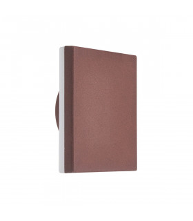 Bora Square Wall Lamp 9.6W LED 3000K 720lm IP54 Rust Brown 3yrs Warranty-1
