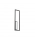 Boutique Rectangle Wall Lamp Dimmable 40W LED 3000K 2250lm Black 3yrs Warranty-1