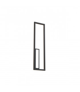 Boutique Rectangle Wall Lamp Dimmable 40W LED 3000K 2250lm Black 3yrs Warranty-1