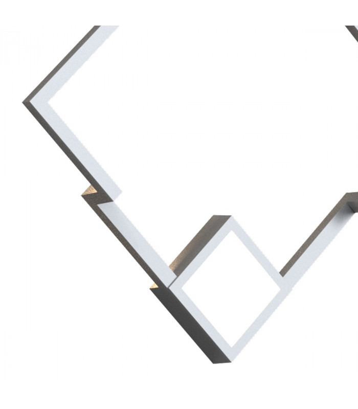 Boutique Square Wall Lamp Dimmable 25W LED 3000K 1370lm White 3yrs Warranty-3