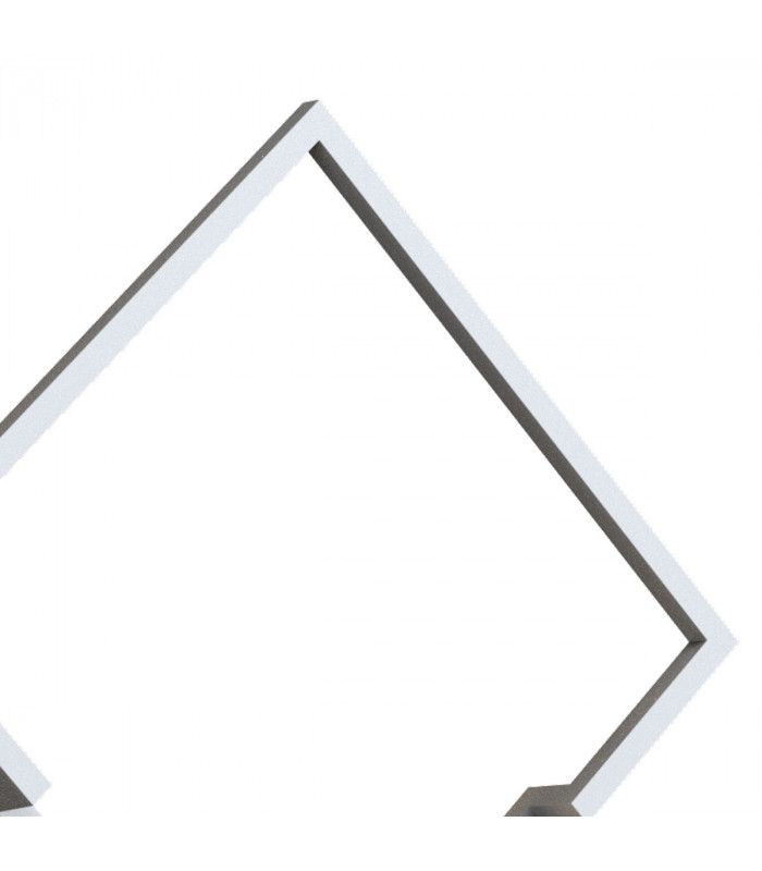 Boutique Square Wall Lamp Dimmable 25W LED 3000K 1370lm White 3yrs Warranty-4