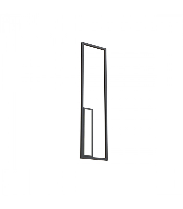 Boutique Rectangle Wall Lamp 50W LED 3000K 2740lm Black 3yrs Warranty-1