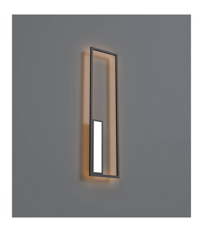 Boutique Rectangle Wall Lamp 50W LED 3000K 2740lm Black 3yrs Warranty-2