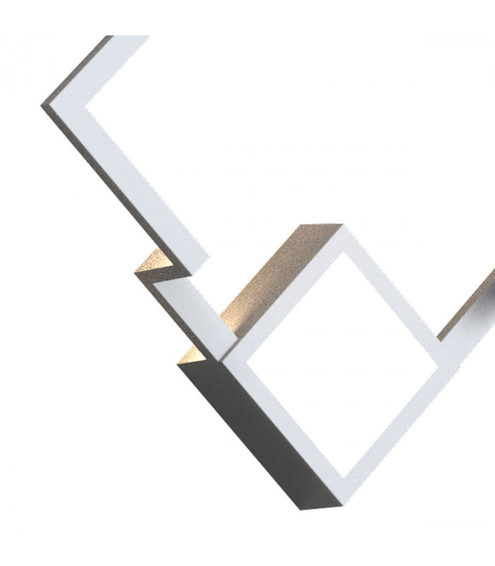 Boutique Square Wall Lamp 18W LED 3000K 1150lm White 3yrs Warranty-3