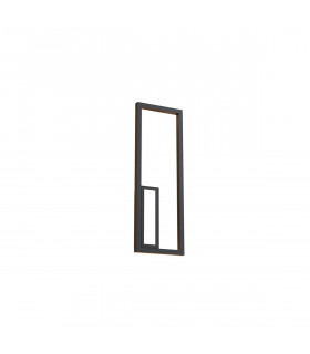 Boutique Rectangle Wall Lamp 21W LED 3000K 1130lm Black 3yrs Warranty-1