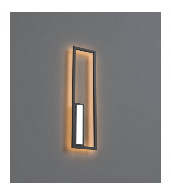Boutique Rectangle Wall Lamp 40W LED 3000K 2250lm Black 3yrs Warranty-2