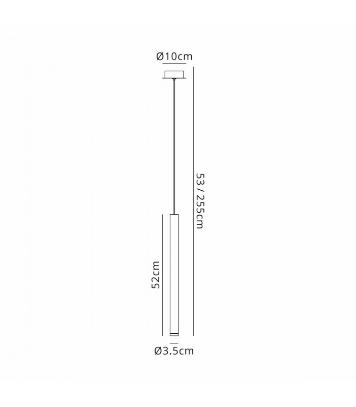 Cala 1 Light Pendant 6W LED 3000K 420lm Gold 3yrs Warranty-8