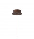 Cala 1 Light Pendant 6W LED 3000K 420lm Rust Brown 3yrs Warranty-6