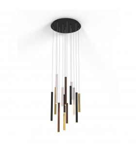 Cala Round 14 Light Pendant 84W LED 3000K 5880lm Sand White/Sand Black/Gold/Rust Brown 3yrs Warranty-1