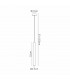 Cala 1 Light Pendant 6W LED 3000K 420lm Sand White 3yrs Warranty-11