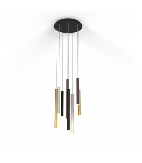 Cala Round 8 Light Pendant 48W LED 3000K 3360lm Sand White/Sand Black/Gold/Rust Brown 3yrs Warranty-1